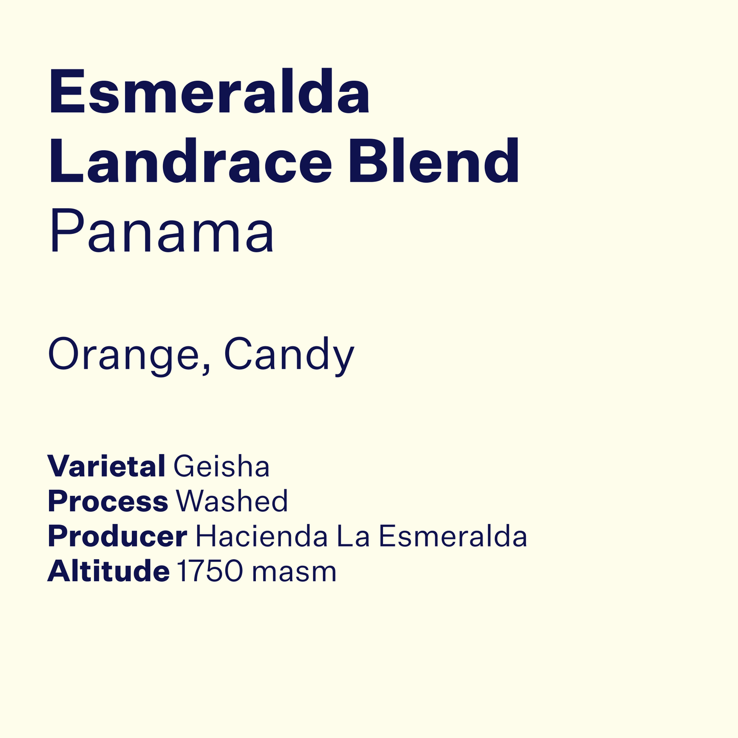 Panama Esmeralda Landrace Blend