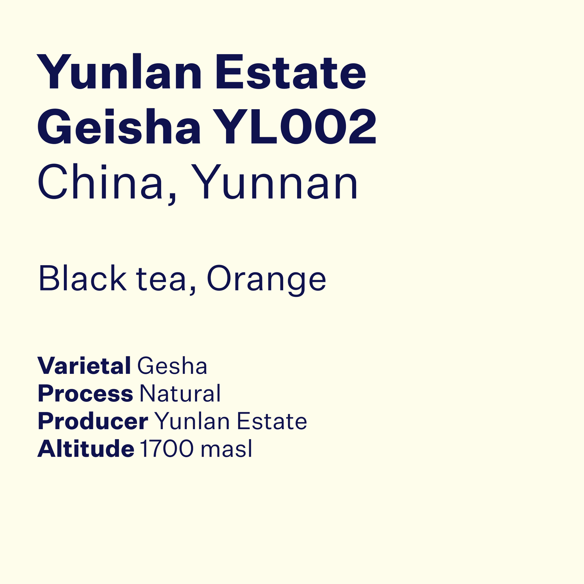 Photo of Yunlan Estate Geisha YL002