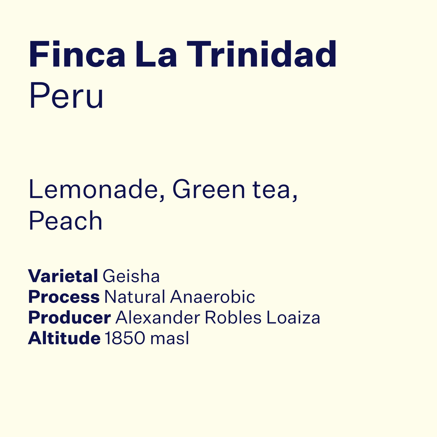 Peru Finca La Trinidad