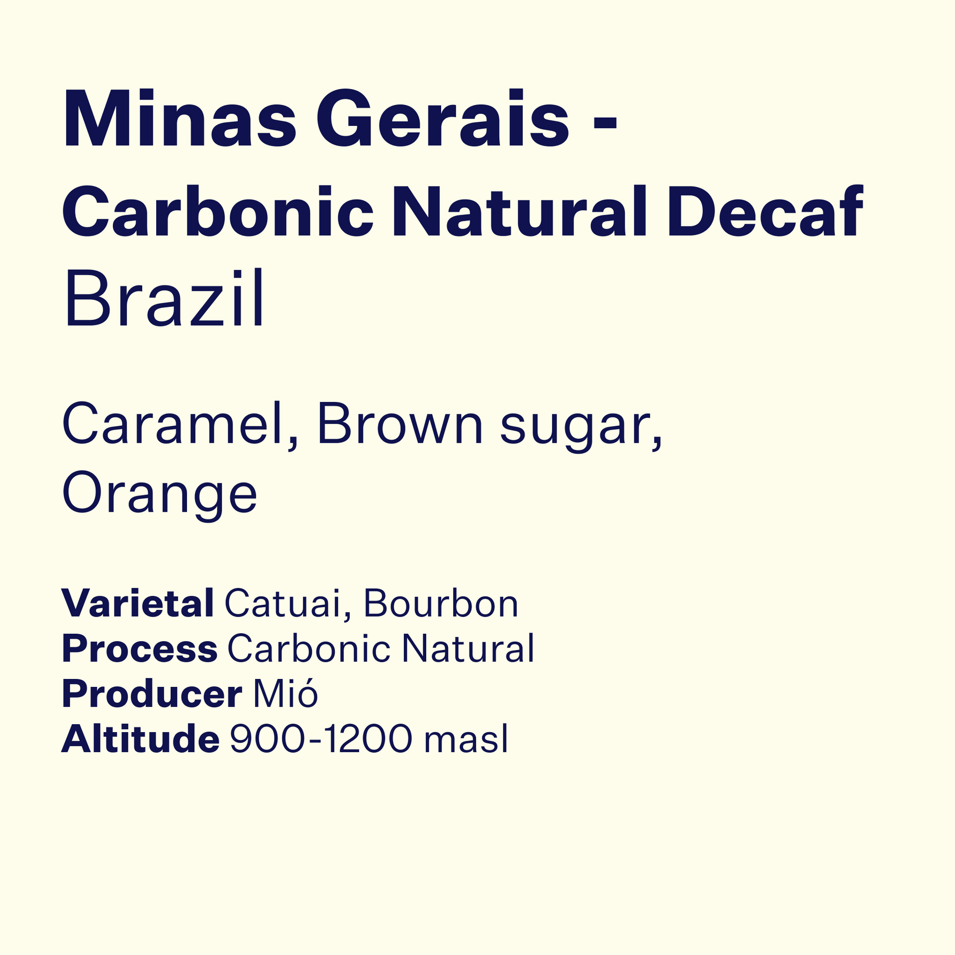 Photo of Brazil Decaf Minas Gerais